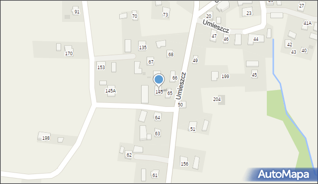 Umieszcz, Umieszcz, 145, mapa Umieszcz