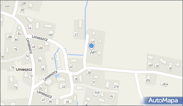 Umieszcz, Umieszcz, 178, mapa Umieszcz