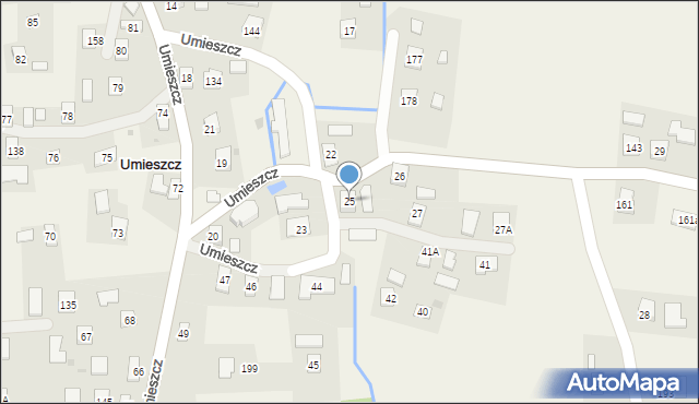 Umieszcz, Umieszcz, 25, mapa Umieszcz