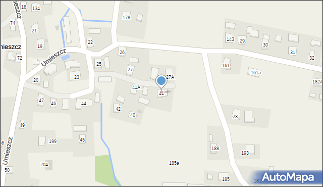 Umieszcz, Umieszcz, 41, mapa Umieszcz