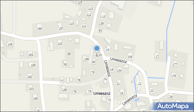 Umieszcz, Umieszcz, 81, mapa Umieszcz