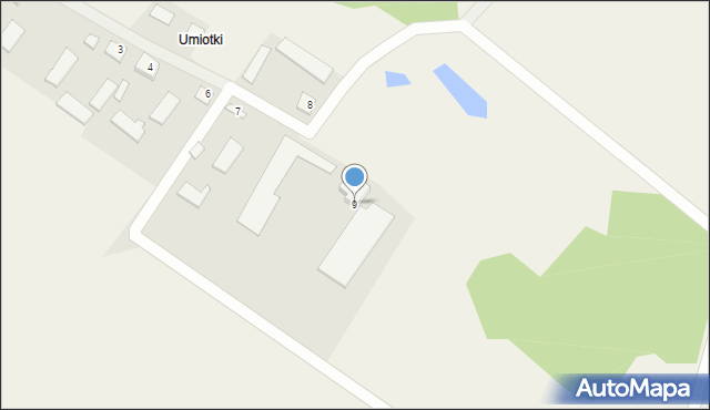 Umiotki, Umiotki, 9, mapa Umiotki
