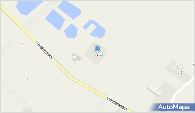 Bruki Unisławskie, Unisławska, 2, mapa Bruki Unisławskie