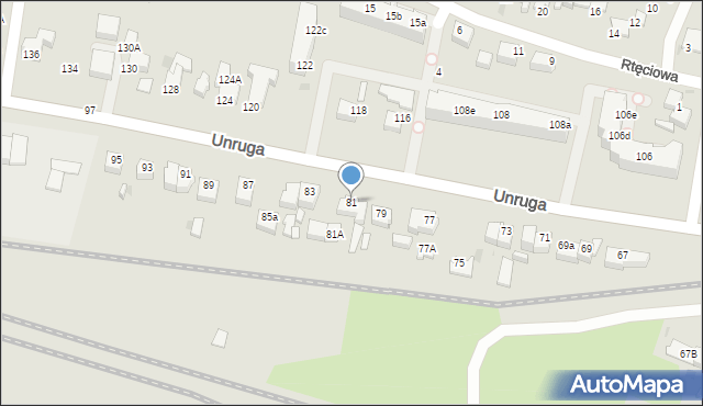 Gdynia, Unruga Józefa, adm., 81, mapa Gdyni