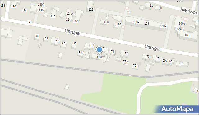 Gdynia, Unruga Józefa, adm., 81A, mapa Gdyni