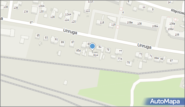 Gdynia, Unruga Józefa, adm., 83a, mapa Gdyni