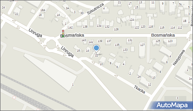 Gdynia, Unruga Józefa, adm., 12, mapa Gdyni