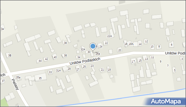 Hołubla, Unitów Podlaskich, 28, mapa Hołubla