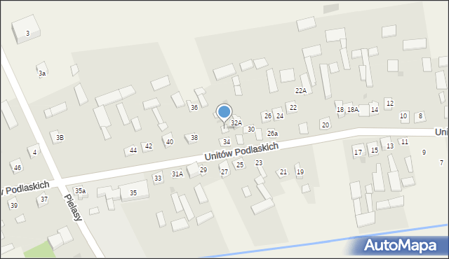 Hołubla, Unitów Podlaskich, 34a, mapa Hołubla