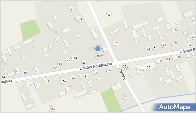 Hołubla, Unitów Podlaskich, 46, mapa Hołubla