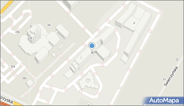 Kielce, Uniwersytecka, 7, mapa Kielc