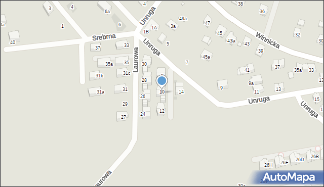 Kraków, Unruga Józefa, 10a, mapa Krakowa