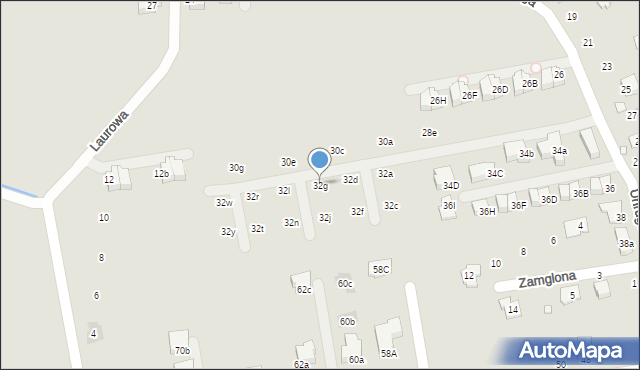 Kraków, Unruga Józefa, 32g, mapa Krakowa