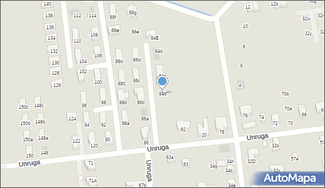 Kraków, Unruga Józefa, 84b, mapa Krakowa