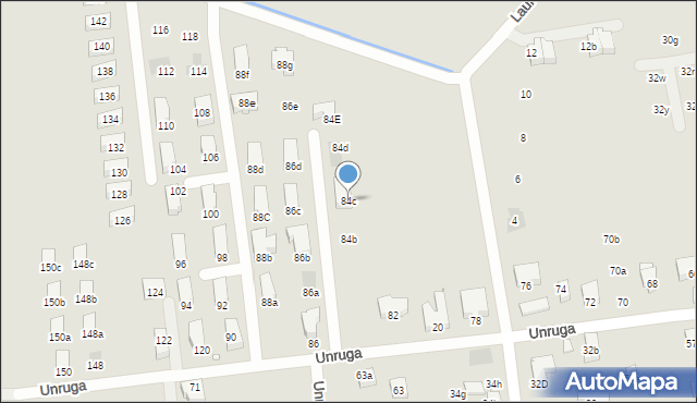 Kraków, Unruga Józefa, 84c, mapa Krakowa