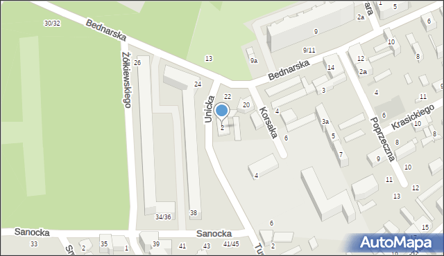Łódź, Unicka, 2, mapa Łodzi