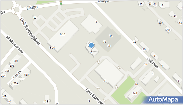 Radzionków, Unii Europejskiej, 6, mapa Radzionków