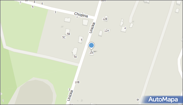 Rejowiec Fabryczny, Unicka, 10c, mapa Rejowiec Fabryczny