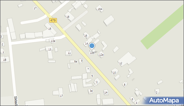 Sieradz, Uniejowska, 12b, mapa Sieradz