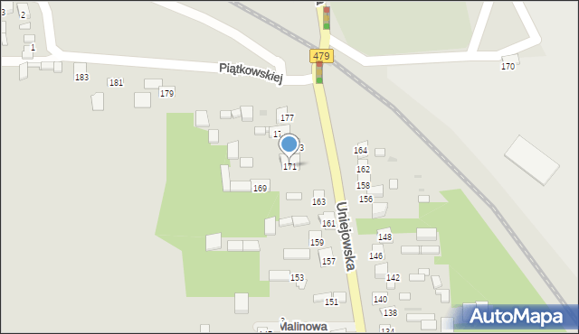 Sieradz, Uniejowska, 171, mapa Sieradz