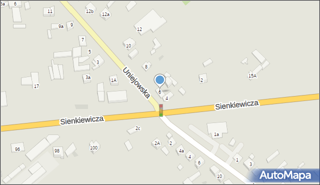 Sieradz, Uniejowska, 6, mapa Sieradz