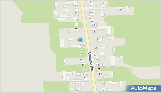 Sieradz, Uniejowska, 71, mapa Sieradz