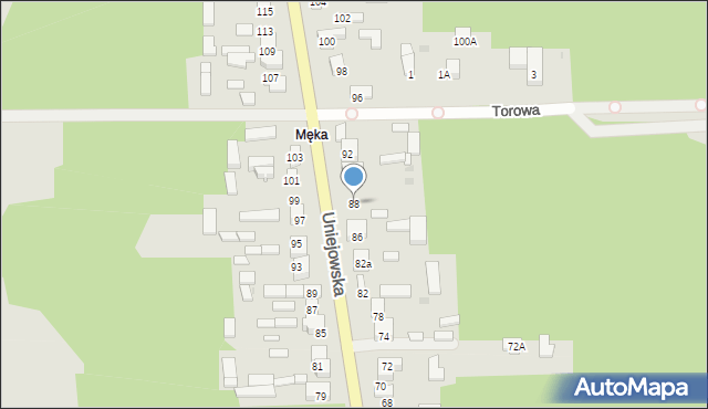 Sieradz, Uniejowska, 88, mapa Sieradz