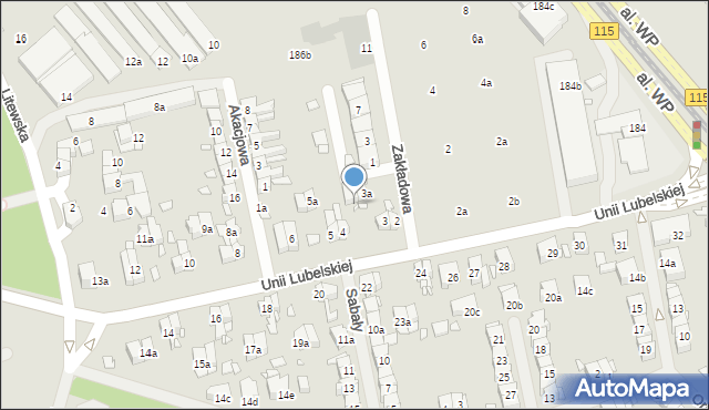 Szczecin, Unii Lubelskiej, 3b, mapa Szczecina