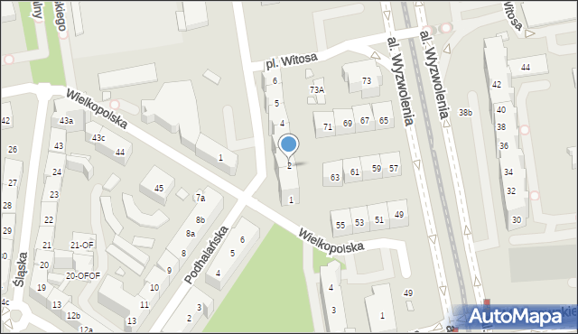 Szczecin, Unisławy, 2, mapa Szczecina