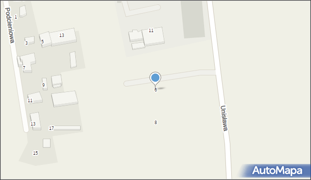 Trutnowy, Unisława, 6, mapa Trutnowy