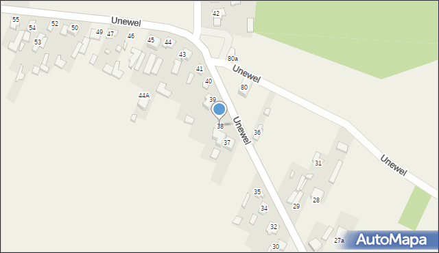 Unewel, Unewel, 38, mapa Unewel