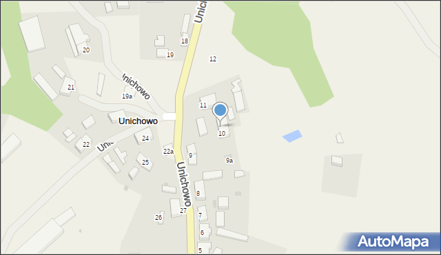 Unichowo, Unichowo, 10/1, mapa Unichowo