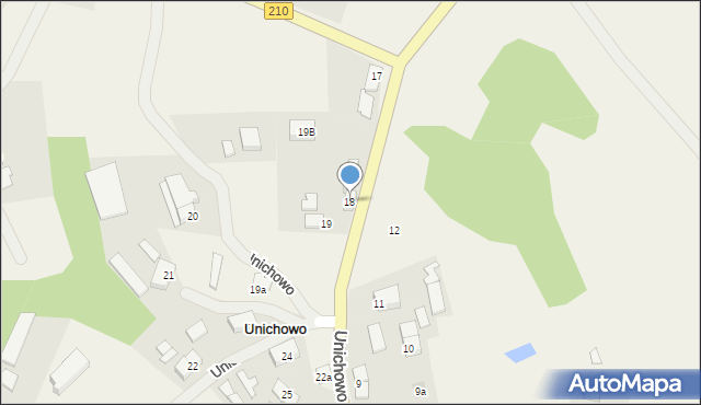 Unichowo, Unichowo, 18, mapa Unichowo