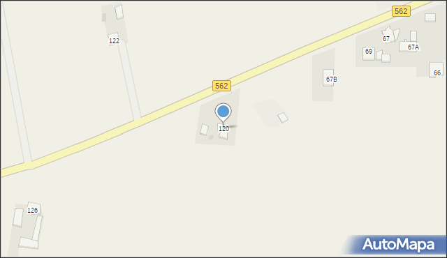 Uniechowo, Uniechowo, 120, mapa Uniechowo
