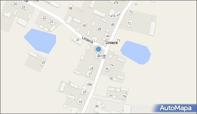 Unieck, Unieck, 18a, mapa Unieck