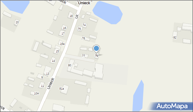 Unieck, Unieck, 79, mapa Unieck
