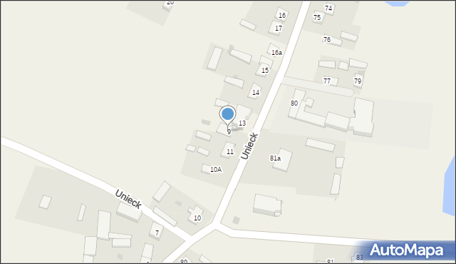 Unieck, Unieck, 9, mapa Unieck