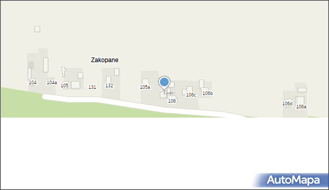 Uniejów-Rędziny, Uniejów-Rędziny, 106e, mapa Uniejów-Rędziny