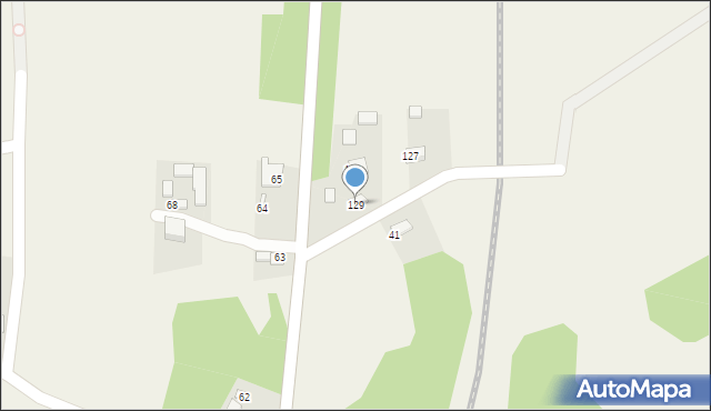 Uniejów-Rędziny, Uniejów-Rędziny, 129, mapa Uniejów-Rędziny