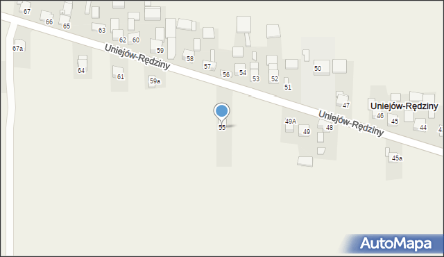 Uniejów-Rędziny, Uniejów-Rędziny, 55, mapa Uniejów-Rędziny