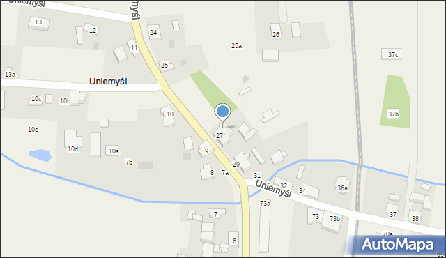Uniemyśl, Uniemyśl, 27a, mapa Uniemyśl