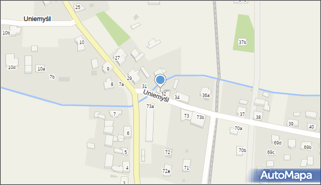 Uniemyśl, Uniemyśl, 33, mapa Uniemyśl