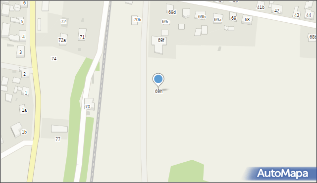 Uniemyśl, Uniemyśl, 69h, mapa Uniemyśl