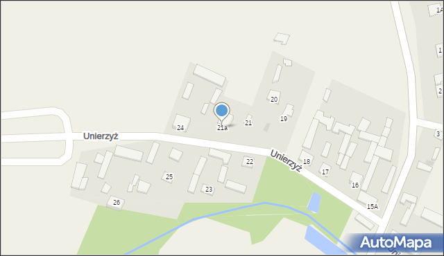 Unierzyż, Unierzyż, 21a, mapa Unierzyż