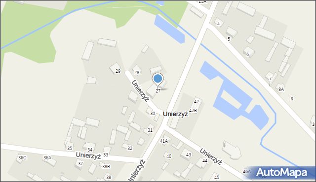 Unierzyż, Unierzyż, 27, mapa Unierzyż