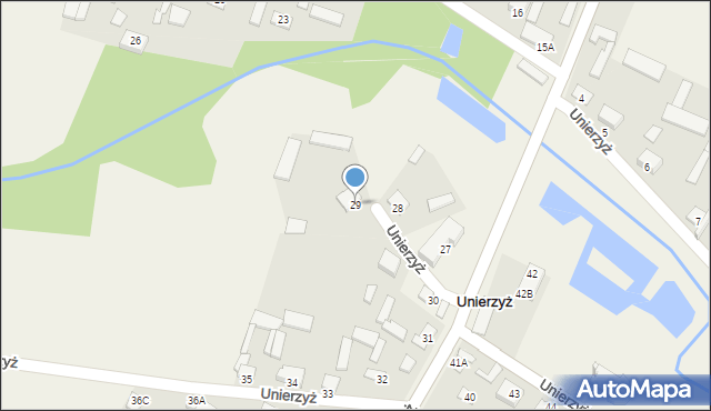 Unierzyż, Unierzyż, 29, mapa Unierzyż