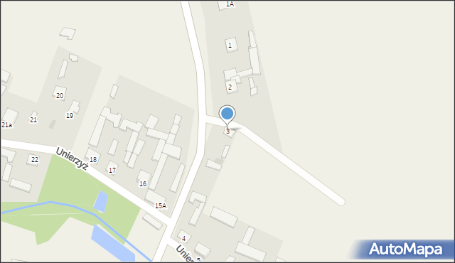 Unierzyż, Unierzyż, 3, mapa Unierzyż