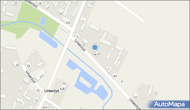 Unierzyż, Unierzyż, 6, mapa Unierzyż
