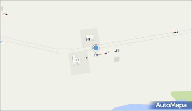 Unieszewo, Unieszewo, 139, mapa Unieszewo