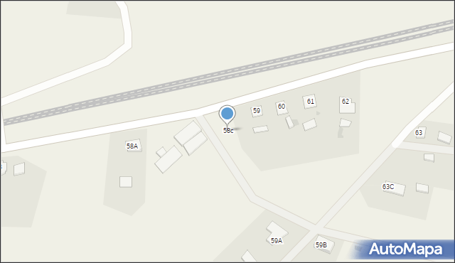 Unieszewo, Unieszewo, 58c, mapa Unieszewo